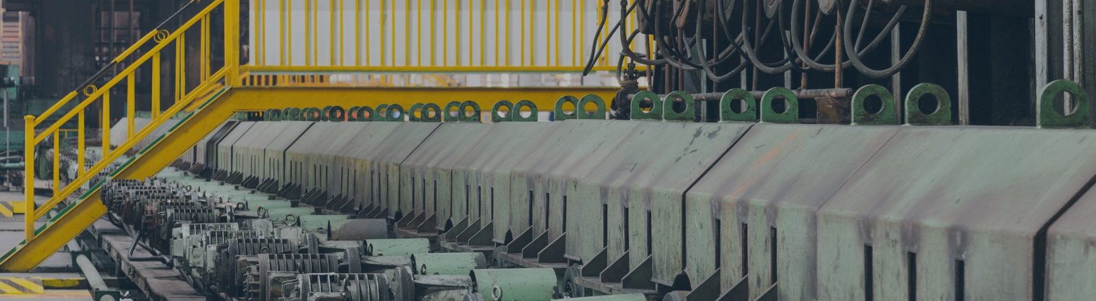 Industrial loading platforms beside railcars